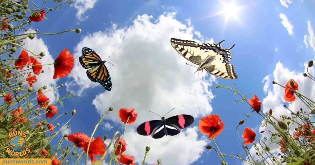 butterflies enjoy a sunny day