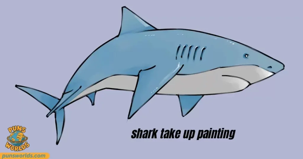 shark take up painting