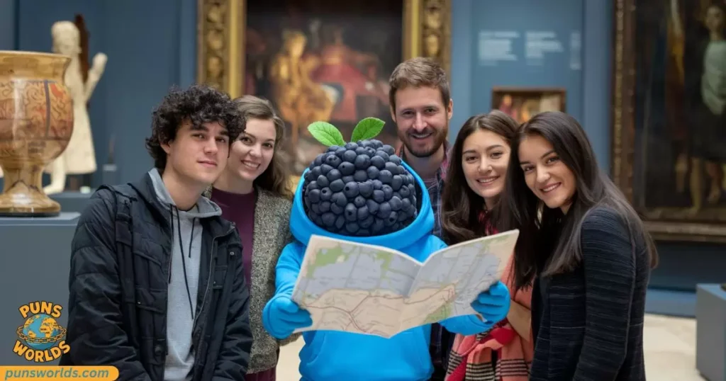  blueberry visit the museum