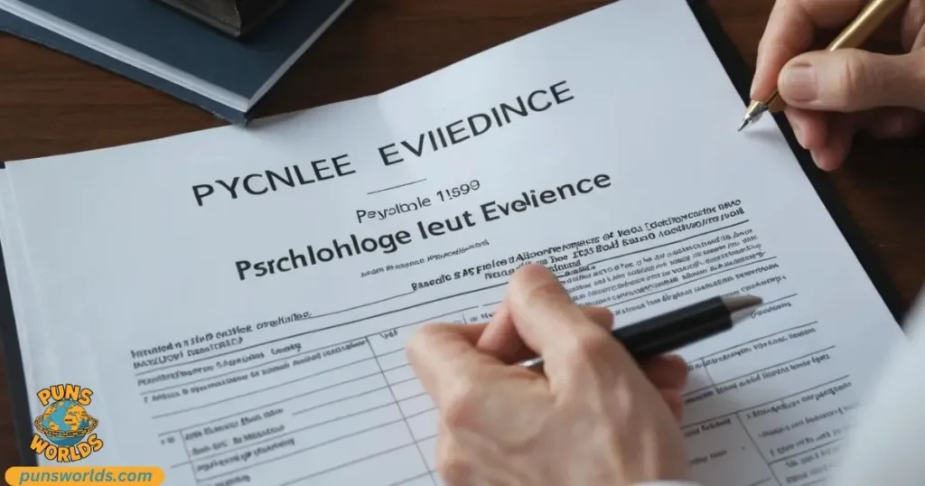  psychologist handle evidence