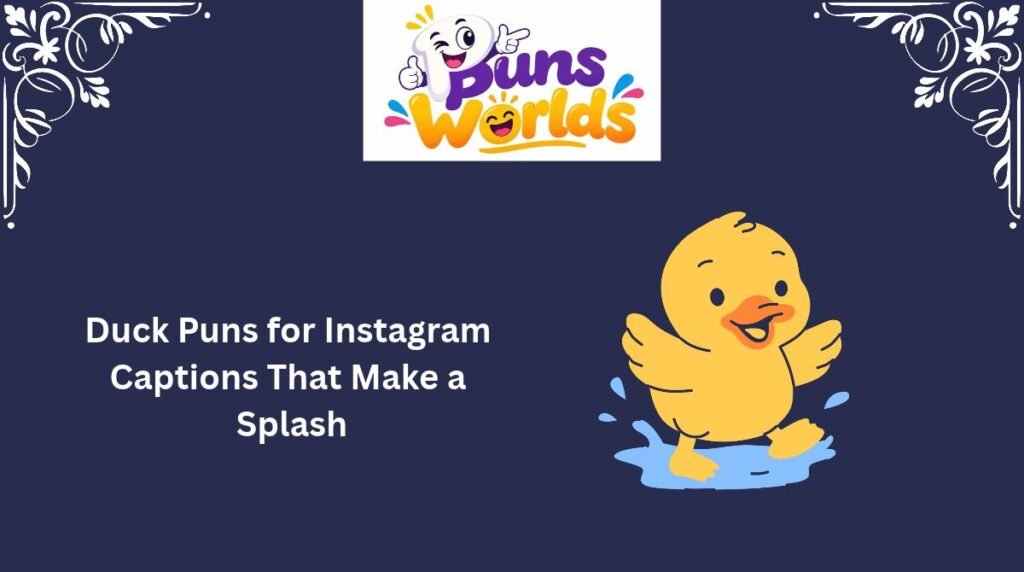Duck Puns for Instagram Captions That Make a Splash