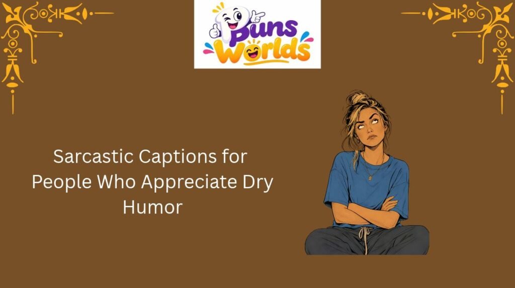 Sarcastic Captions for People Who Appreciate Dry Humor